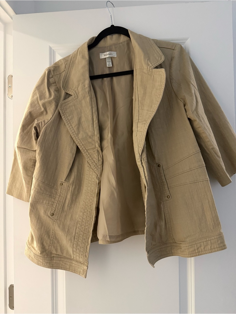 Dress Barn Light Tan Jacket XL
